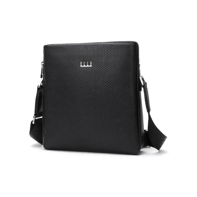 ELLE HOMME Top Grain Cow Leather Shoulder Bag Regular Men's Solid Color-2
