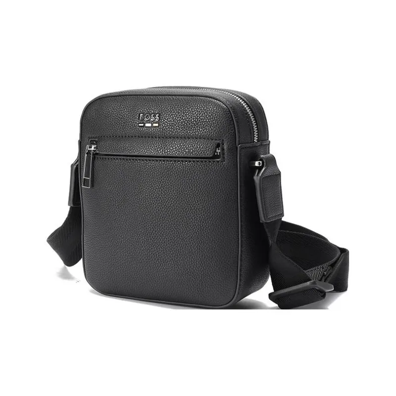 HUGO BOSS Polyester Crossbody Bag, Shoulder Bag Men's Black-1