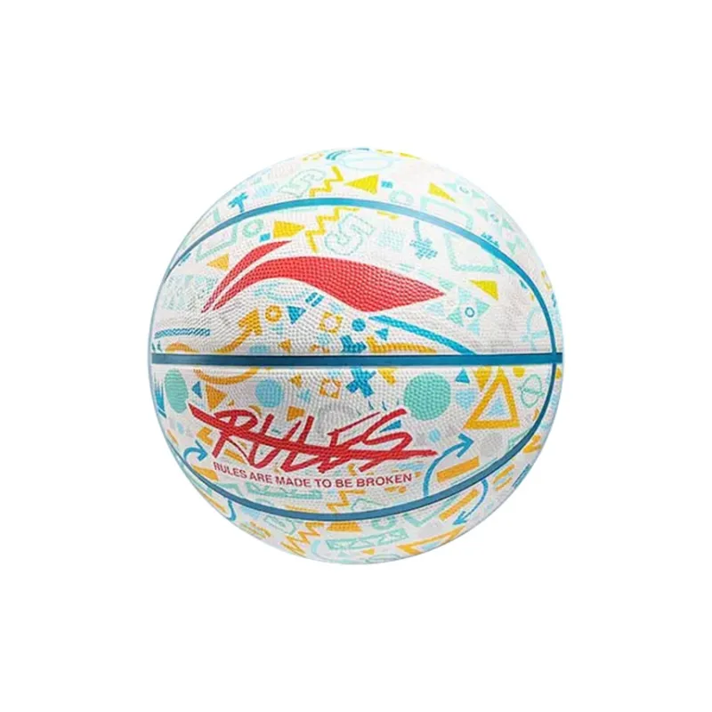 LiNing Rubber Basketball Ecru Size 7 Training Unisex-0