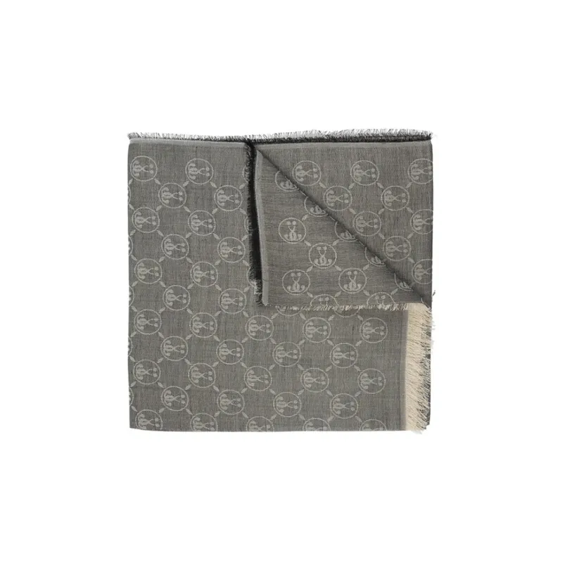 MOSCHINO Knit Scarves Unisex Gray-0