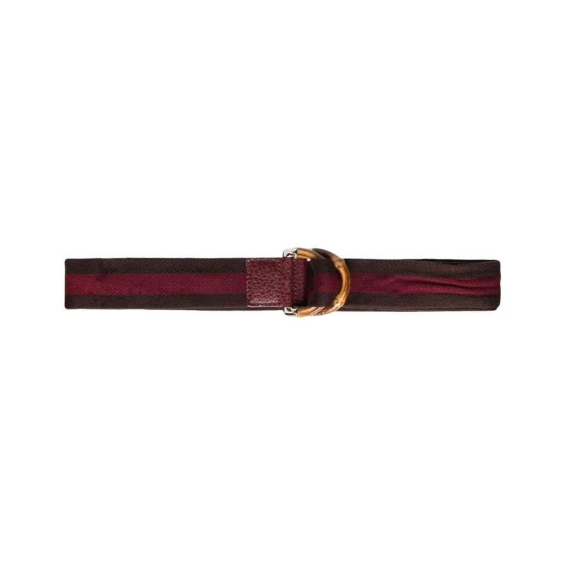 GUCCI Leather Belts Women's Red-1