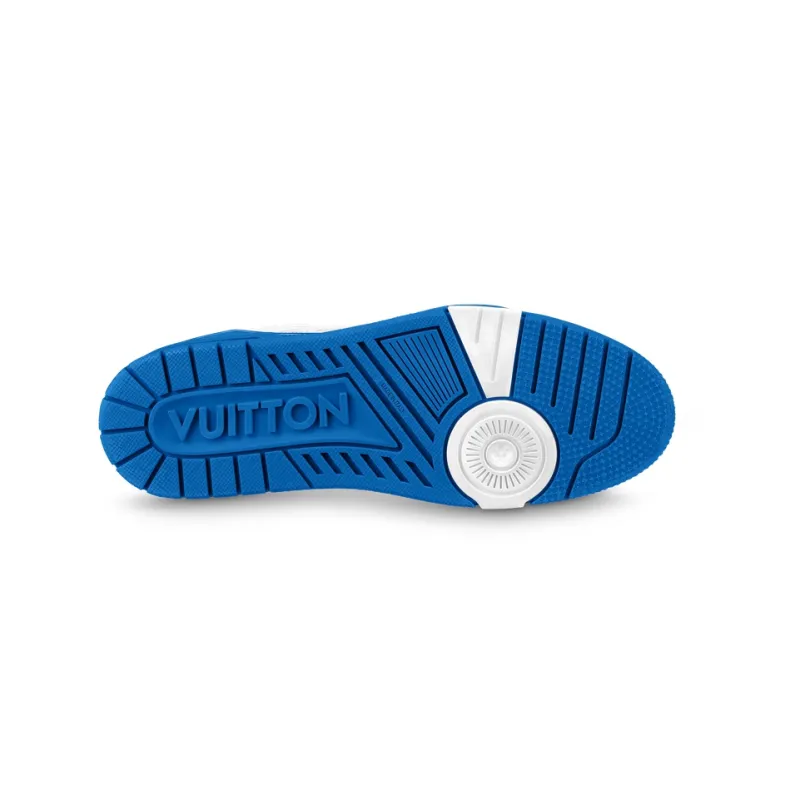 LOUIS VUITTON Lv Trainer Sneakers 'White Blue Red'-4