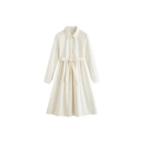 Inman Long-Sleeved Dresses Women's Pear Blossom Beige