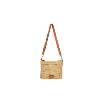 ETRO Perforated Logo Patch Woven Shoulder Bag