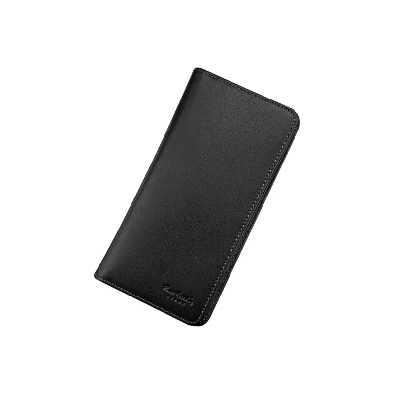 PIERRE CARDIN Genuine Leather Soft, Top Grain Cow Leather Wallet Medium Size Men's Black-2