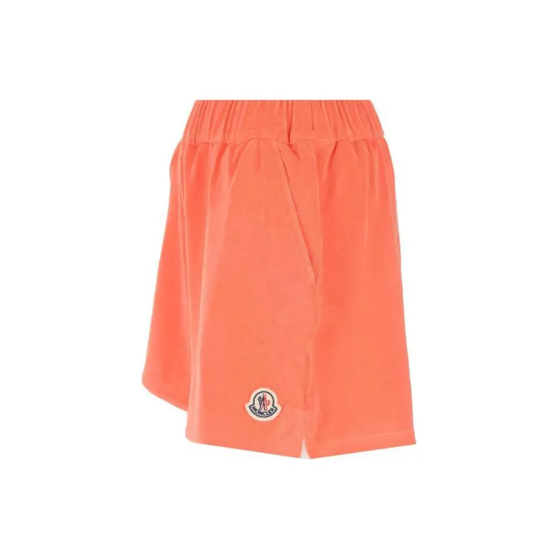 Moncler Logo patch Velour Shorts-2