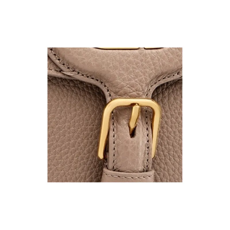 DIOR Bobby Grained Calfskin Shoulder Bag Crossbody Bag Medium Size Women's Warm Taupe Gray-5