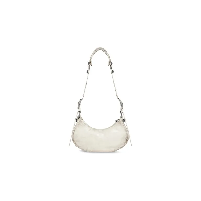 Balenciaga Le Cagole Sheepskin Crossbody Bag Shoulder Bag Mini Women's White-3