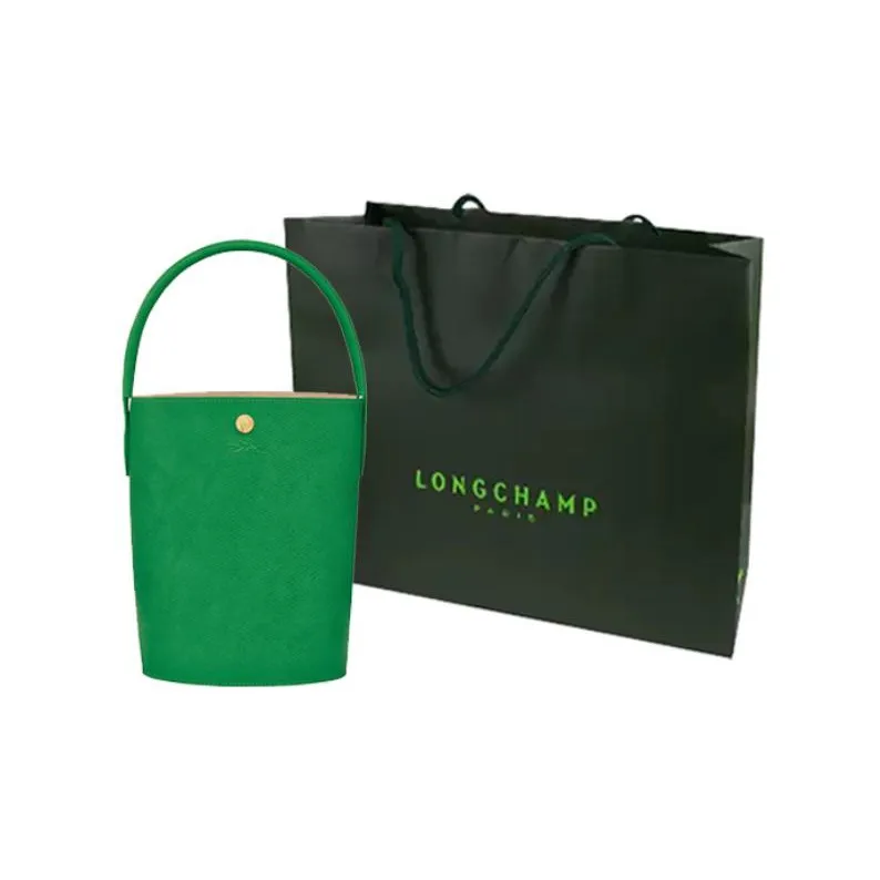 LONGCHAMP Épure Logo Embossed Small Bucket Bag-7