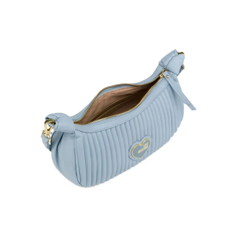 LOVE MOSCHINO Polyurethane Shoulder Bag Crossbody Bag Women's Blue-2