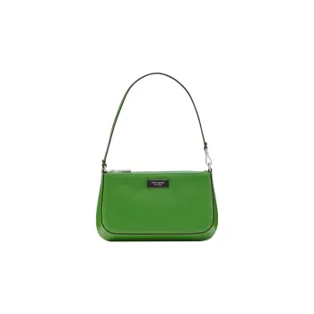Kate Spade Sam Recycled Nylon With Patchwork Leather Envelope Bag One Shoulder Handbag Mini Women's Green