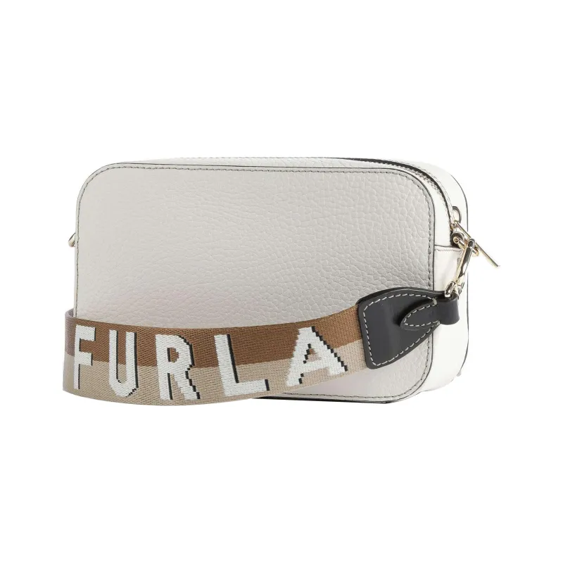 Furla Primula Grained Leather Camera Bags Crossbody Bag Shoulder Bag Women's White-1
