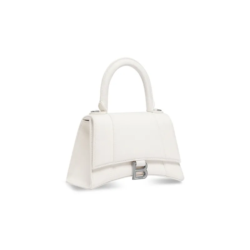Balenciaga Hourglass Fabric Shoulder Bag, Crossbody Bag, Handbag Trumpets Women's White-2