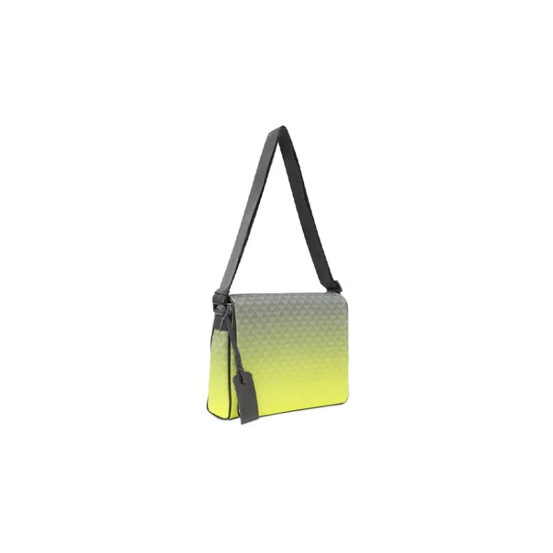 EMPORIO ARMANI PVC Messenger Bag Shoulder Bag Crossbody Bag Men's Yellow-1
