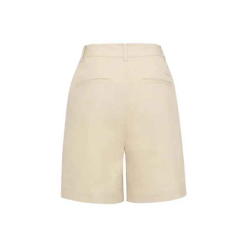LI NING 1990 LADY L Series Casual Shorts Women's Light Milk Umber-1