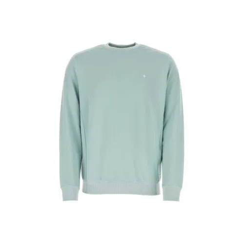 STONE ISLAND STELLINA Series Sweatshirts Men Light Green