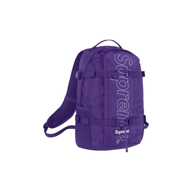 Supreme FW18 Fabric Backpack Regular Unisex Purple-2