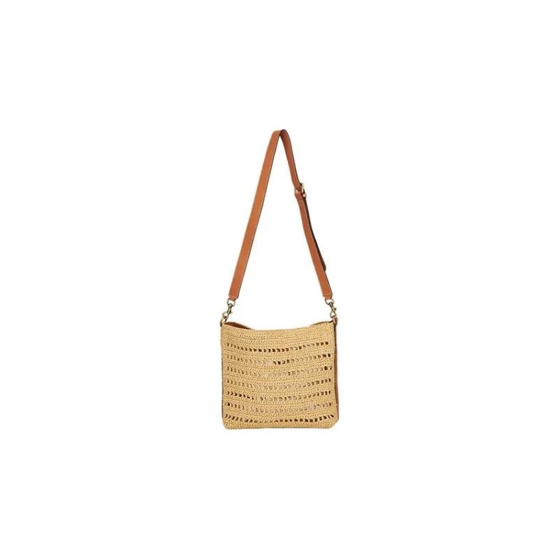 ETRO Perforated Logo Patch Woven Shoulder Bag-5