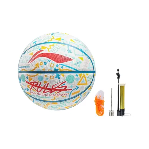 LiNing Rubber Basketball Ecru Size 7 Training Unisex