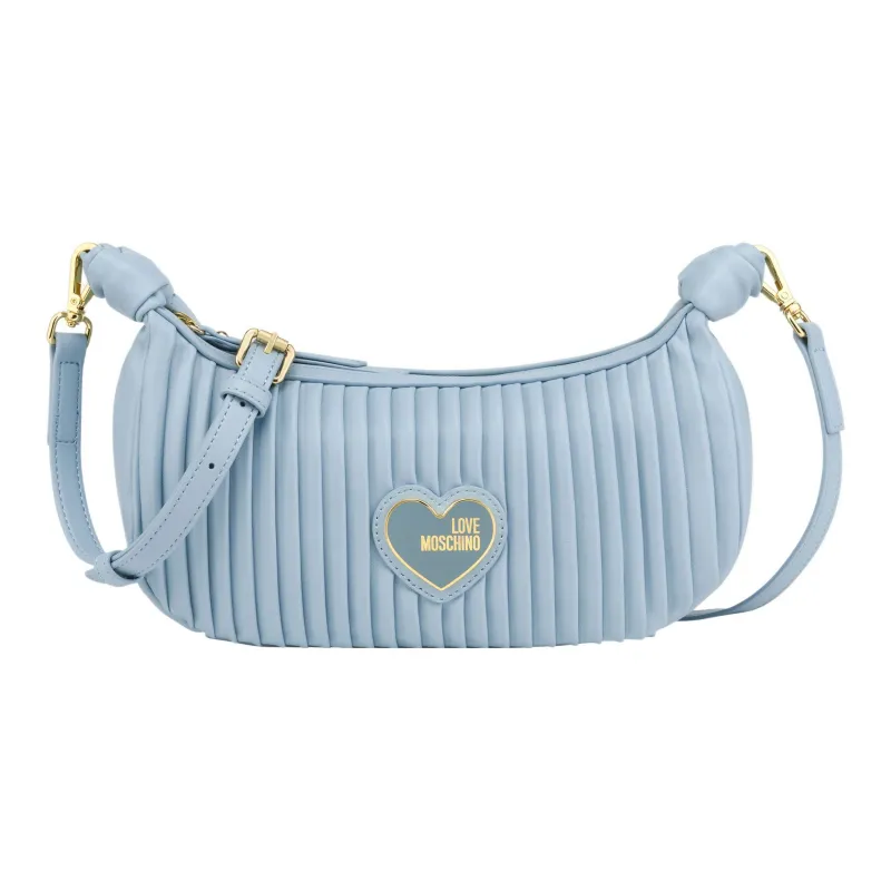 LOVE MOSCHINO Polyurethane Shoulder Bag Crossbody Bag Women's Blue-0