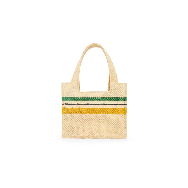 LOEWE Raffia Fiber Tote Bag, Shopping Bag, Handbag Medium Size Women's Natural-4