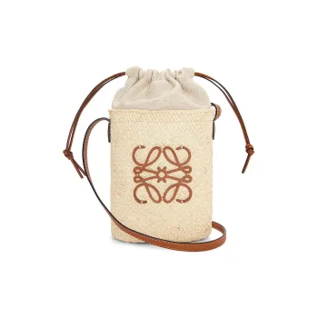 LOEWE Palm Leaf Cow Leather Shoulder Bag Crossbody Bag Regular Women's Natural/Tan