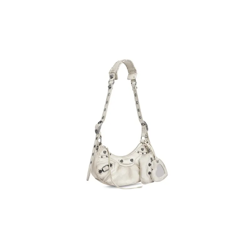 Balenciaga Le Cagole Sheepskin Crossbody Bag Shoulder Bag Mini Women's White-1