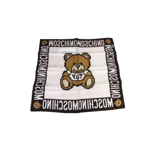 MOSCHINO Silk Scarves Unisex Black