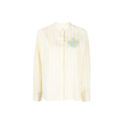 Maison Kitsuné Striped Seersucker Cotton Shirt