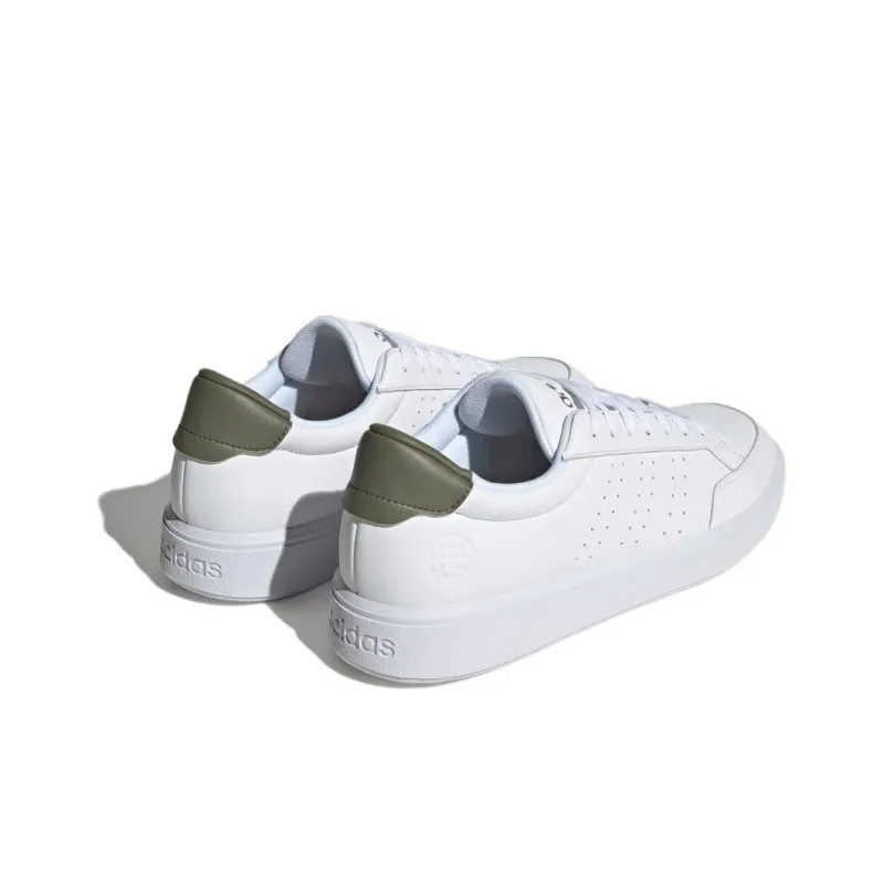 Adidas Nova Court Shoes 'White Olive Green'-2