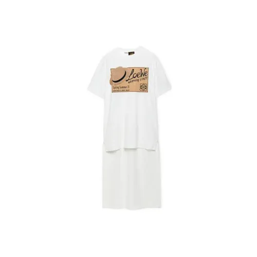 LOEWE Short-Sleeved Dresses Women's White