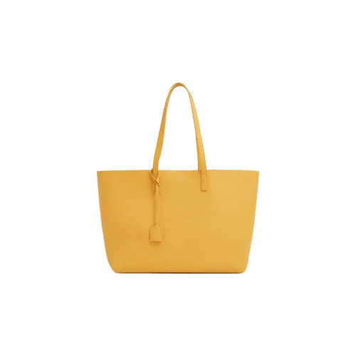 SAINT LAURENT Leather Combo Bag Tote Bag Shopping Bag Handbag Shoulder Bag Women's Yellow