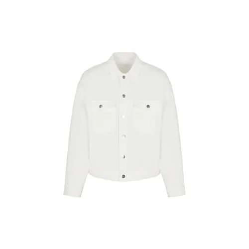 GIORGIO ARMANI Denim Jackets Men White