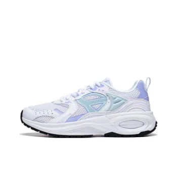LiNing 92 CICI Anti Slip Wear Resistant Low Top Sports Casual Shoes Women's White Cyan Purple