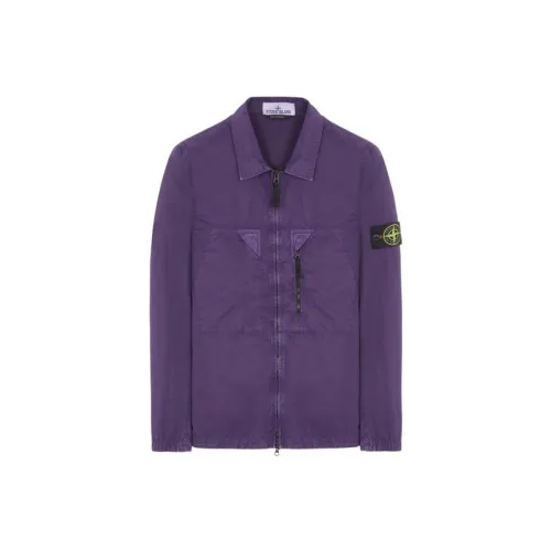 STONE ISLAND SS23 Nylon Meta Jackets Men Purple