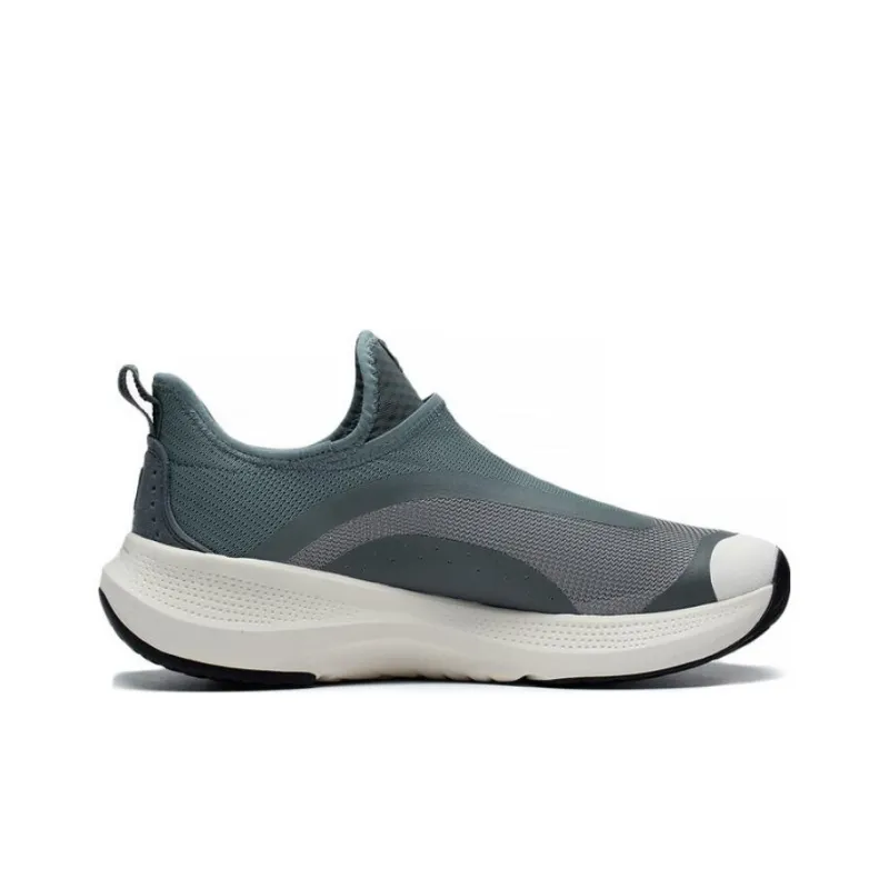 LiNing SOFT GO Slip Resistant, Abrasion Resistant, Breathable Low Top Sports Casual Shoes Men's Gray Blue-1