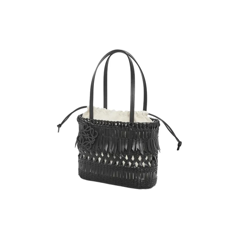 LOEWE Textile Cow Leather One Shoulder Handbags Women's Black-1
