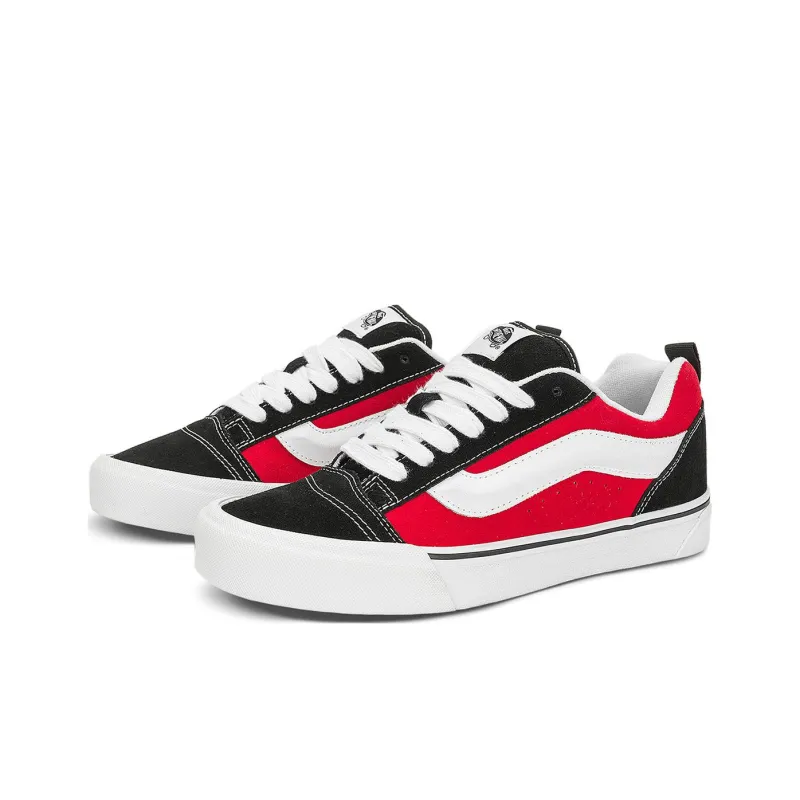 Vans Knu Skool Black Red-2