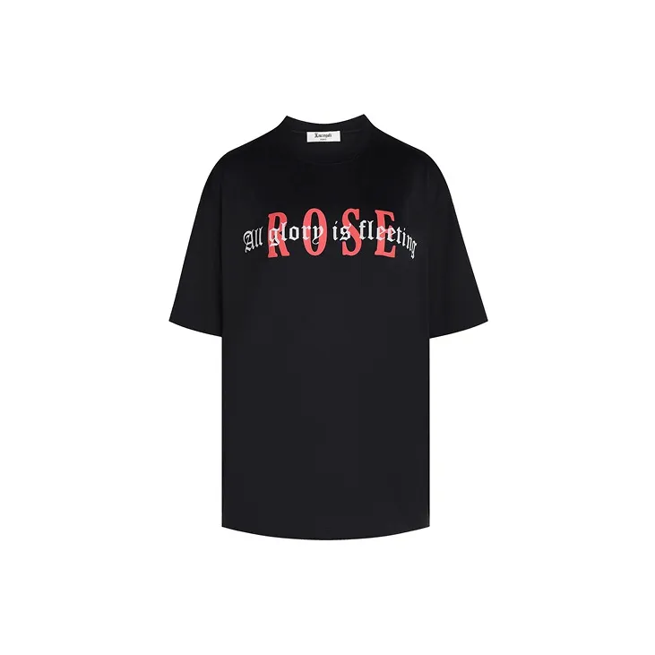 LIUREGALI T Shirts Unisex Black-1