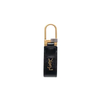SAINT LAURENT Leather Keychains Men's