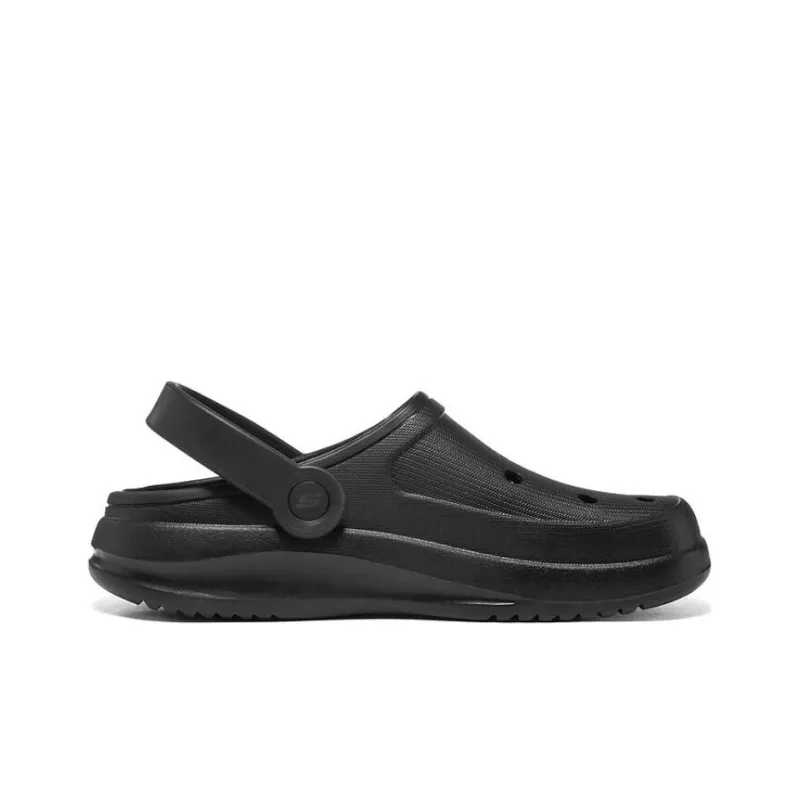 Skechers Foamies Abrasion Resistant Slip Resistant Closed Toe Slippers Women's Black-1