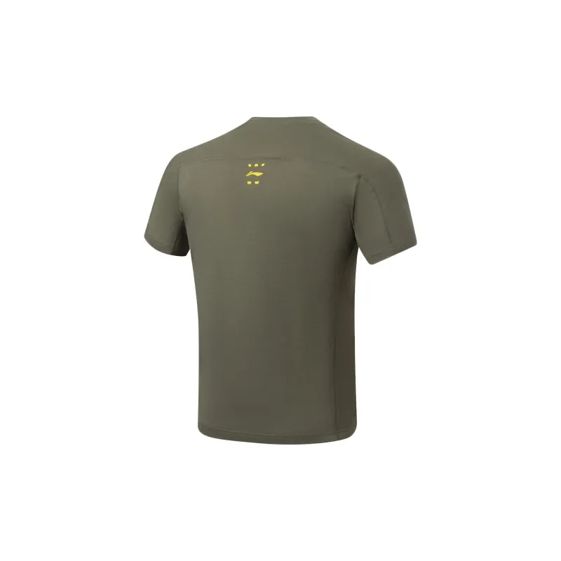 LiNing Fitness Series T Shirt Men's Army Canvas Green-1