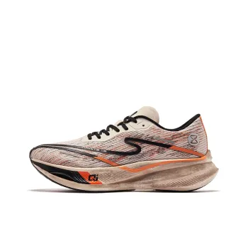 Erke Zhijing 1.0 Running Shoes Men Low Top Warm Linen/Fluorescent Fire Orange