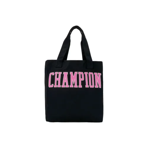Champion Cotton Patchwork Canvas Canvas Bag Tote Bag Shopping Bag Handbag Shoulder Bag Women's Black