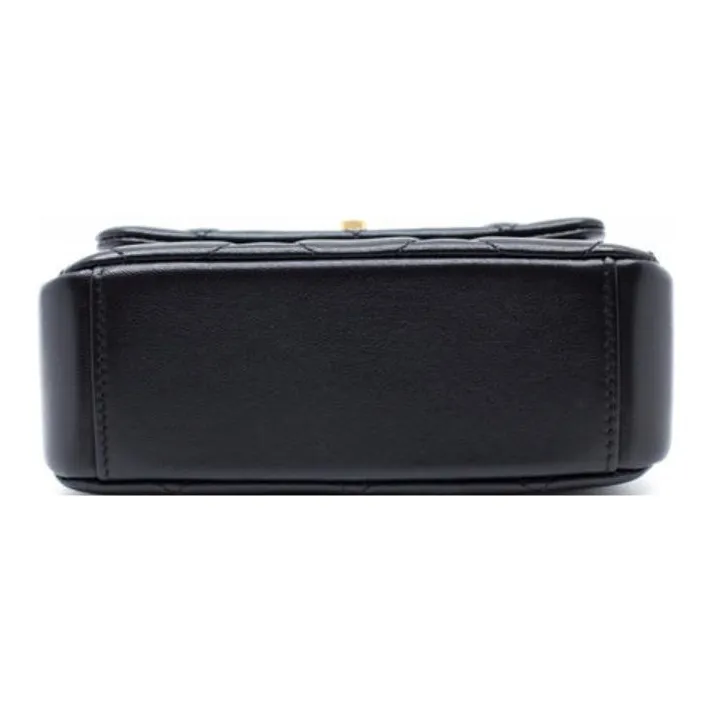CHANEL Sheepskin Flap Bag, Coin Purse, Shoulder Bag, Crossbody Bag Mini Women's Black-2