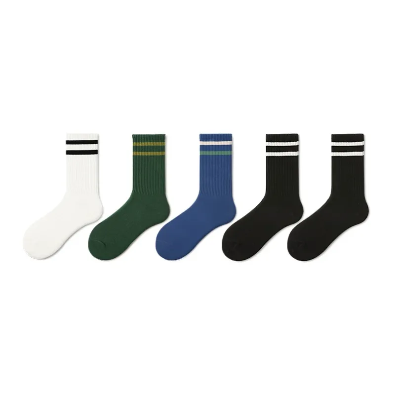 SHIWAJI Mid Calf Socks Unisex 5 Pack-9