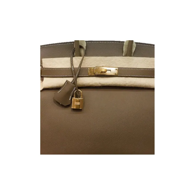 HERMES Birkin Epsom Leather Birkin Bag Handbags Regular Women's 18 Etoupe Elephant Gray-3