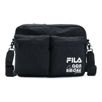 FILA Fabric Crossbody Bag Shoulder Bag Regular Men's Pitch Black