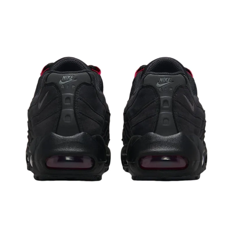 Nike Air Max 95 'Black Red' Durable Breathable Low-Top Sports Casual Shoes GS Black Red-4