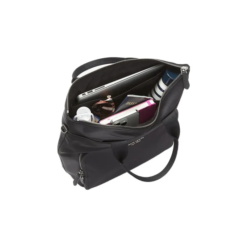 Kate Spade Recycled Nylon Backpack One Shoulder Handbag Large Size Women's Black-4